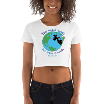 World Needs Minds Crop Top